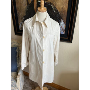 Authentic Loro Piana Trench Coat Size M Cream Color